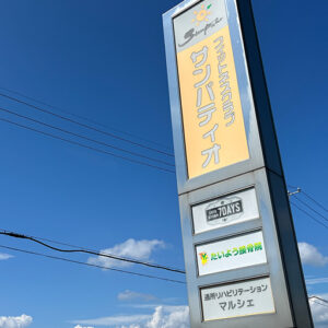 岐阜県揖斐郡大野町たいよう接骨院の看板