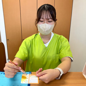 岐阜県揖斐郡大野町たいよう接骨院の受付